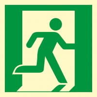 Sign - Emergency exit (right hand)