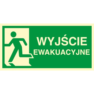 Znak TDC, Kierunek do wyjścia ewakuacyjnego – w lewo 2, Oznakowanie firm, Ochrona indywidualna