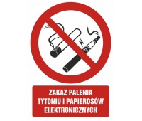 Znak TDC, Zakaz palenia tytoniu i papierosów elektronicznych, Oznakowanie firm, Ochrona indywidualna