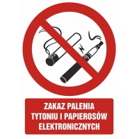 Znak TDC, Zakaz palenia tytoniu i papierosów elektronicznych, Oznakowanie firm, Ochrona indywidualna