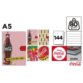 NOTATNIK A5 Z NAPOJEM COCA COLA 144 STRONY, Podkategoria, Kategoria