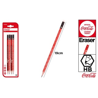 OŁÓWKI Z LOGO COCA-COLA 4 SZTUKI, Podkategoria, Kategoria