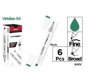 MARKER Z DWOMA KOŃCÓWKAMI VIRIDIAN 54, Markery permanentne, Art. do pisania i korygowania