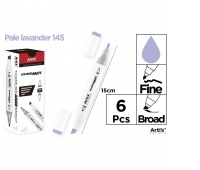 MARKER Z DWOMA KOŃCÓWKAMI PALE LAVENDER 145, Markery permanentne, Art. do pisania i korygowania