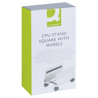 Platforma pod komputer stacjonarny Q-CONNECT, na k&oacute;łkach, do 15 KG, stalowa, Ergonomia, Akcesoria komputerowe