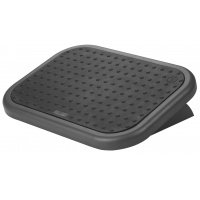Q-Connect premium Footrest with rubber mat, black
