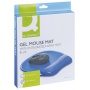 Podkładka pod mysz Q-CONNECT, żelowa, z podparciem dla nadgarstka, niebieska, Ergonomia, Akcesoria komputerowe
