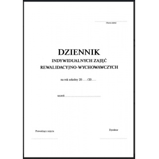 DZIENNIK INDYW. ZAJĘĆ REWAL.-WYCHOW.I/24, Podkategoria, Kategoria