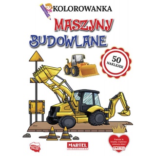 KOLOROWANKA MASZYNY BUDOWLANE Z NAKLEJKAMI, Podkategoria, Kategoria