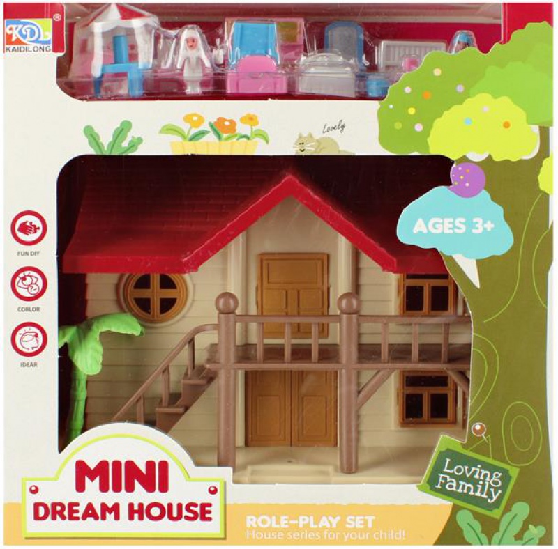 DOMEK DLA LALEK + AKCESORIA 18X19X8 MC WB 8144, Podkategoria, Kategoria