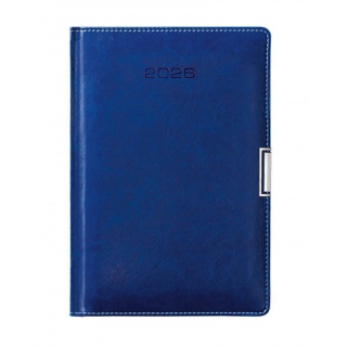 KALENDARZ KSIĄŻKOWY A5 DZIENNY REG.NIEBIESKI 2026, Dzienne, Kalendarze