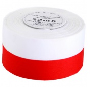 WSTĄŻKA SATYNOWA BIAŁO-CZERWONA FLAGA 100MM/9MB, Podkategoria, Kategoria