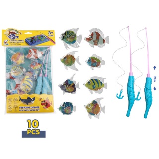 GRA ŁOWIENIE - 2 WĘDKI + 8 RYBEK 136088, Towarzyskie, Gry