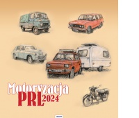 KALENDARZ ŚCIENNY DUŻY MOTORYZACJA PRL 2024, Podkategoria, Kategoria