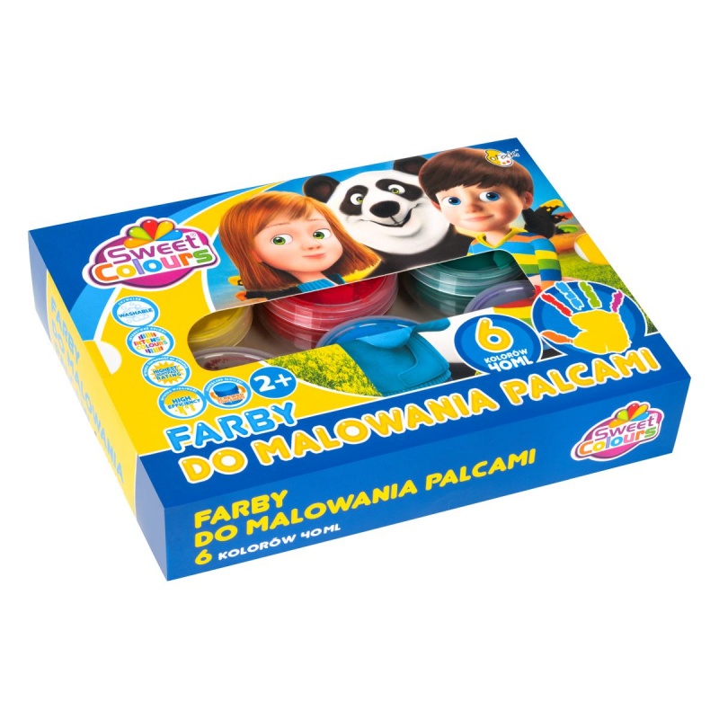 FARBY PLAKATOWE 6 KOL.20ML.FLUO SWEET COLOURS, Farby, Plastyka