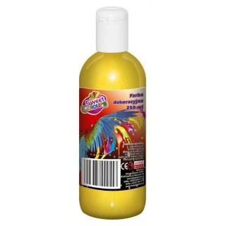 FARBA PLAKATOWA 250ML.BROKATOWA ZŁOTA, Podkategoria, Kategoria