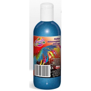 FARBA PLAKATOWA 250ML.BROKATOWA NIEBIESKA, Podkategoria, Kategoria