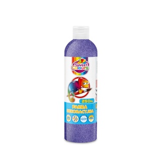FARBA PLAKATOWA 250ML.BROKATOWA FIOLETOWA, Farby, Plastyka