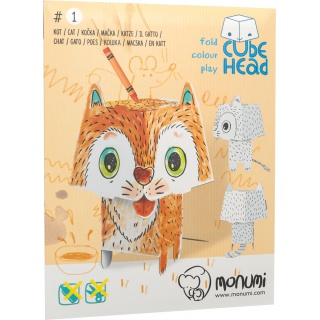 KOLOROWANKA CUBEHEAD 3D KOT, Kolorowanki, Książeczki