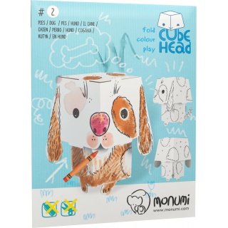 KOLOROWANKA CUBEHEAD 3D PIES, Kolorowanki, Książeczki