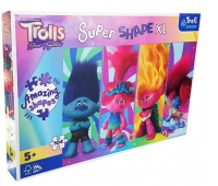 Puzzle 104 XL Super Shape - Zabawy z Trollami !!, 100 elementów, Puzzle