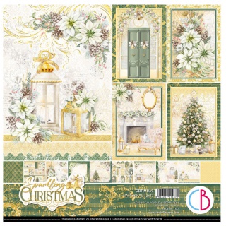 CB BLOK PAP.SCRAP.30x30cm.SPARKL.CHRISTMAS 12szt., Podkategoria, Kategoria