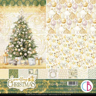 CB BLOK PAP.SCRAP.30x30cm.SPARKLING CHRISTMAS 8szt, Podkategoria, Kategoria