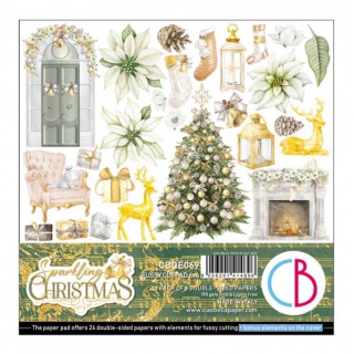 CB BLOK PAP.SCRAP.15x15cm.SPARKL.CHRISTMAS 24szt., Podkategoria, Kategoria