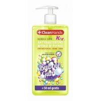Mydło antybakteryjne CLEAN HANDS, guma balonowa, 300 ml, Mydła i dozowniki, Artykuły higieniczne i dozowniki