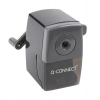 Desk sharpener Q-CONNECT, with handle, manual, black