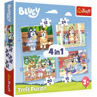 Puzzle 4w1 (12,15,20,24) - Bluey i jego świat !!, Podkategoria, Kategoria