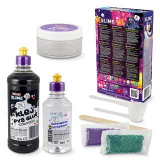 ZESTAW &ndash; DIY TUBAN SLIME &ndash; GALAXY XL , Gluty, gniotki, Zabawki