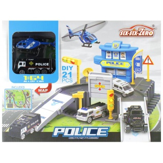PARKING POLICJA + AKCESORIA MET. 31X24X8 MC 3182, Podkategoria, Kategoria