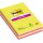 Karteczki samoprzylepne POST-IT® Super Sticky, 127x203mm, 4x45 kart., w linie, mix kolorów