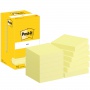 Karteczki samoprzylepne POST-IT®, 76x76mm, 12x100 kart., żółte, Bloczki samoprzylepne, Papier i etykiety