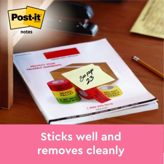 Karteczki samoprzylepne POST-IT®, 76x76mm, 12x100 kart., żółte, Bloczki samoprzylepne, Papier i etykiety