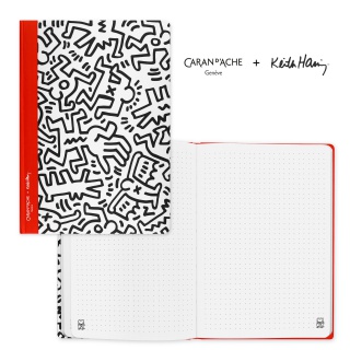 Notes CARAN D'ACHE, Keith Haring, kropki, A5, Notatniki, Zeszyty i bloki