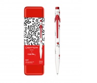 Długopis CARAN D'ACHE 849, Keith Haring, w pudełku, biały, Długopisy, Artykuły do pisania i korygowania