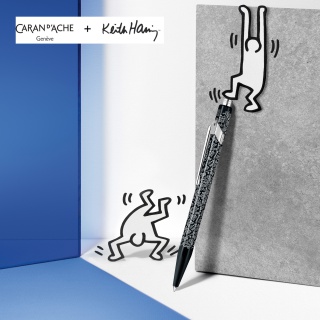 Długopis CARAN D'ACHE 849, Keith Haring, w pudełku, czarny, Długopisy, Artykuły do pisania i korygowania
