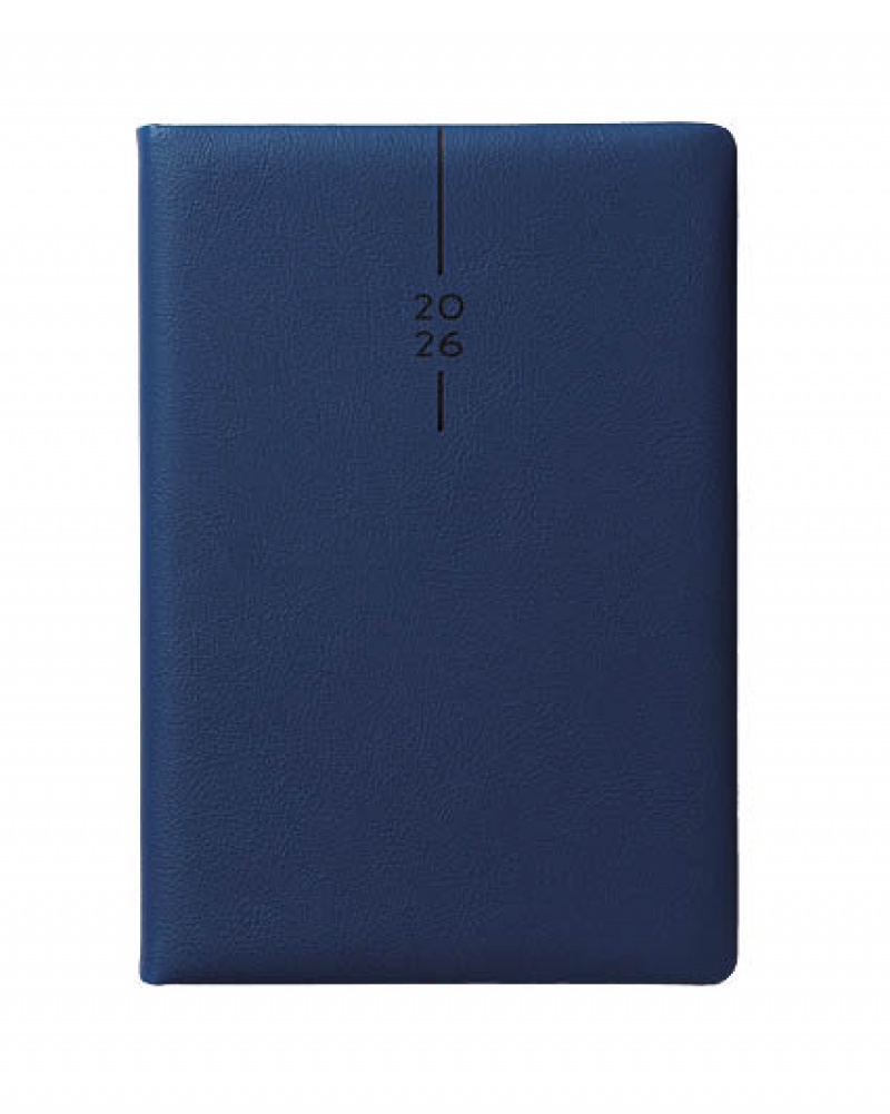KALENDARZ KSIĄŻKOWY A5 DNS ELEGANT GRANATOWY 2026, Dzienne, Kalendarze