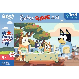 Puzzle 60 XXL Super Shape - Bluey i przyjaciele, 60 elementów, Puzzle