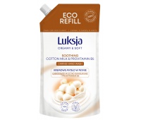 Creamy liquid soap LUKSJA, cotton, stock 400ml