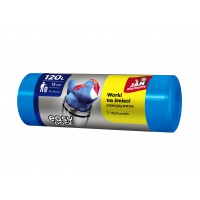 Garbage bags Easy-Pack JAN NIEZBĘDNY, 120l, 15pcs, blue