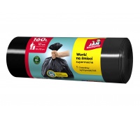 Garbage bags JAN NIEZBĘDNY, LDPE, 160l, 10pcs, black