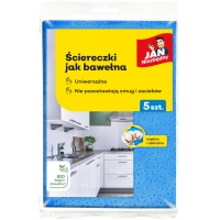 Ściereczki jak bawełna JAN NIEZBĘDNY, 5 szt., Akcesoria do sprzątania, Artykuły higieniczne i dozowniki