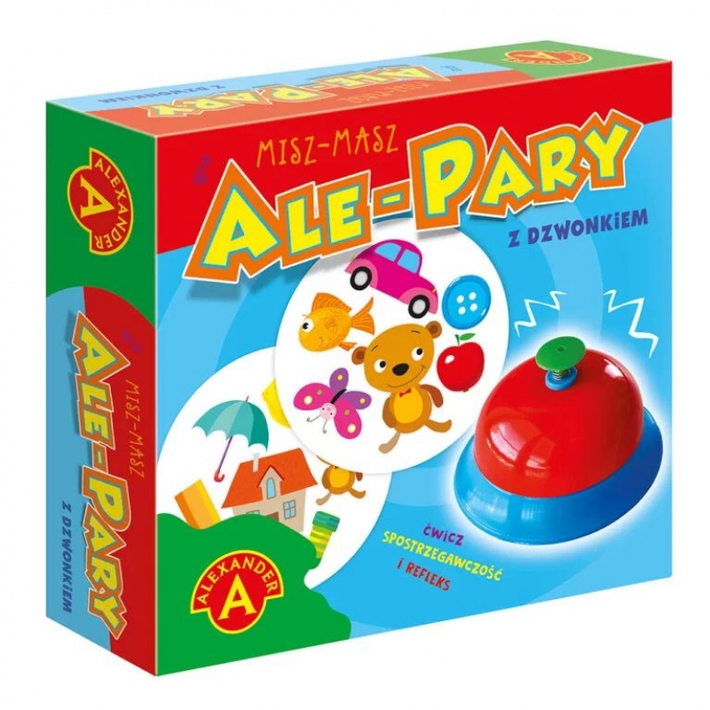 ALE PARY GRA ZRĘCZNOŚCIOWA Z DZWONKIEM - MISZ-MASZ, Towarzyskie, Gry