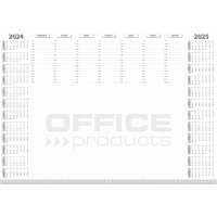 Desk pad OFFICE PRODUCTS, 2024/2025 planner, 594x420mm A2 ,52 sheets, white, Desk mats, Office equipment