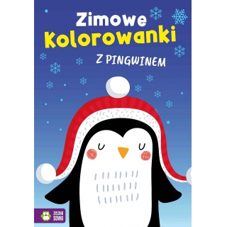 ZIMOWE KOLOROWANKI Z PINGWINEM, Kolorowanki, Książeczki