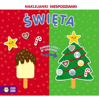 NAKLEJANKI NIESPODZIANKI ŚWIĘTA, Boże Narodzenie, Art. świąteczne i okolicznościowe