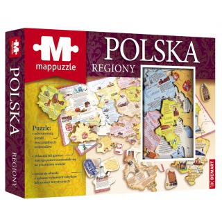 MAPPUZZLE POLSKA REGIONY, Akcesoria i inne, Puzzle